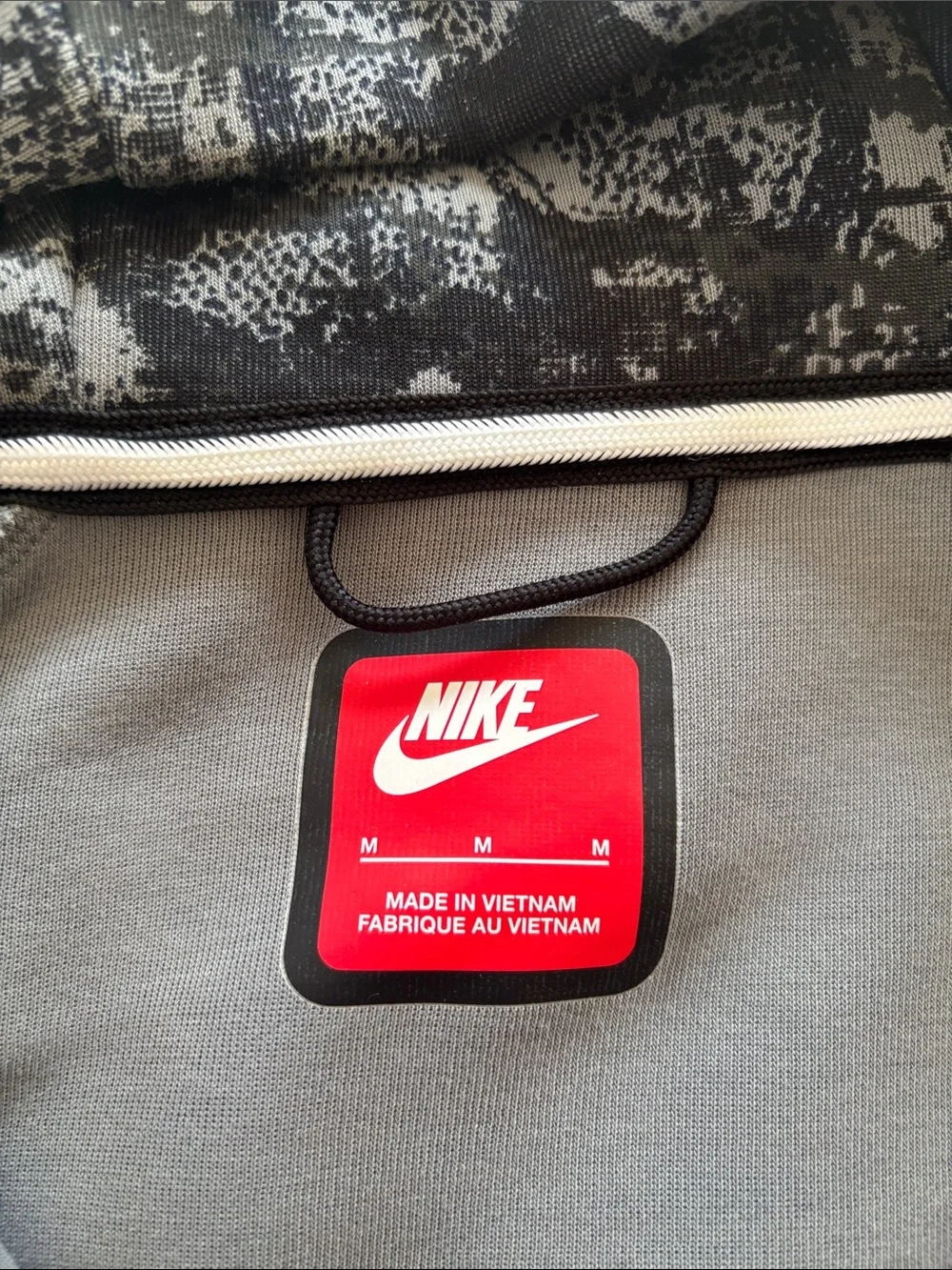 Men’s Nike Sportswear Tech Full Zip Hoodie in Digital Snow Camo